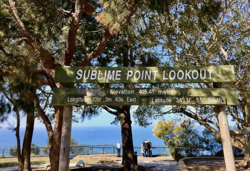Sublime Point Lookout Sign